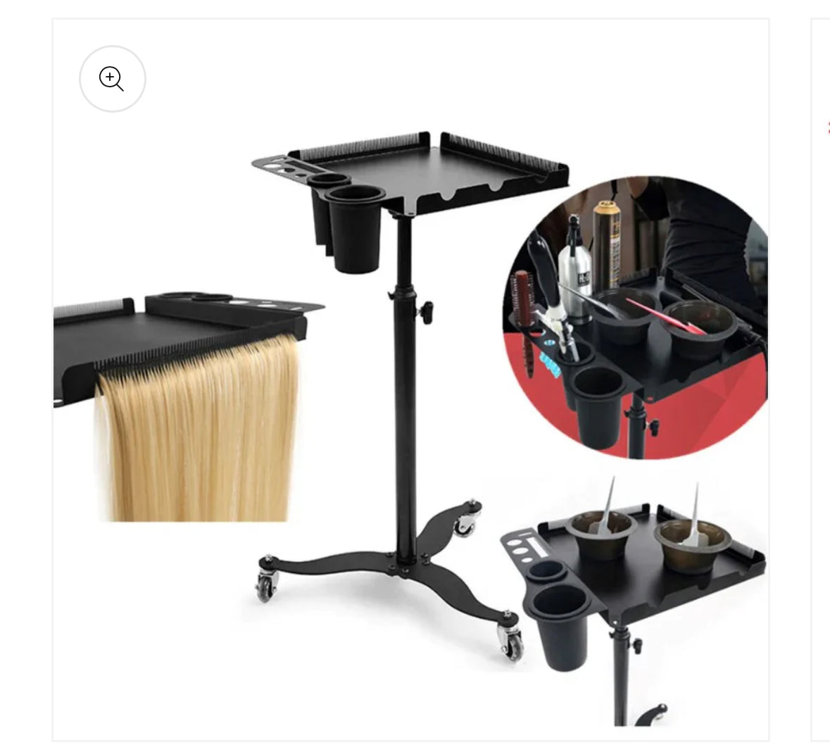 Metal Hair Extension Trolley