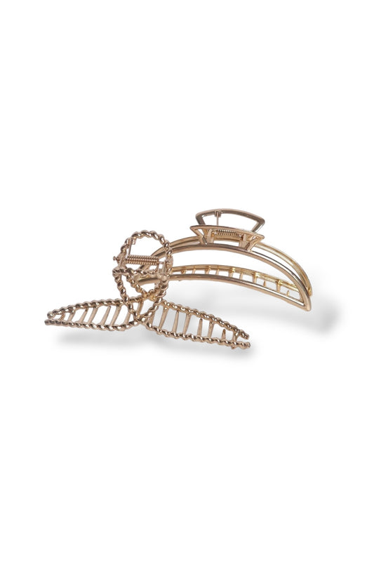 Gold metal claw clips